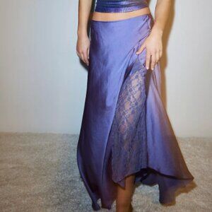 Free People Make You Mine 1/2 Slip Skirt - Mazrine